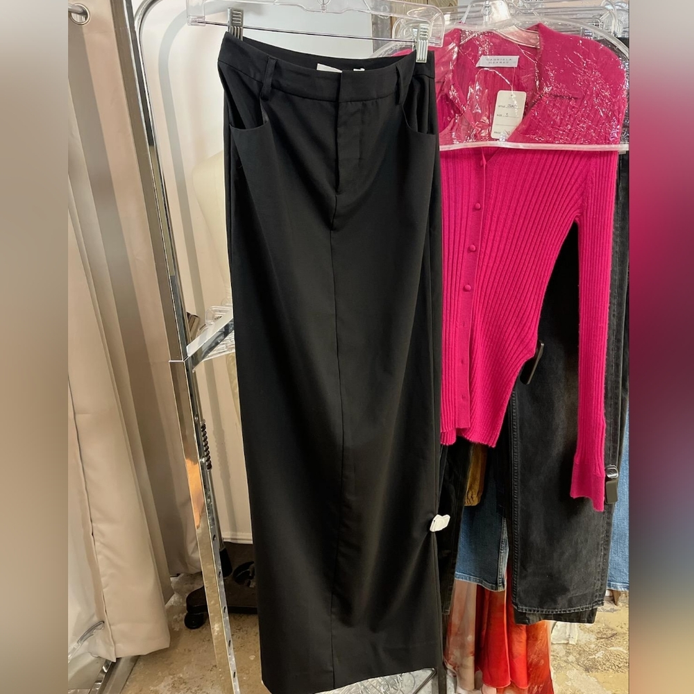 Christopher Esber Black Maxi Skirt